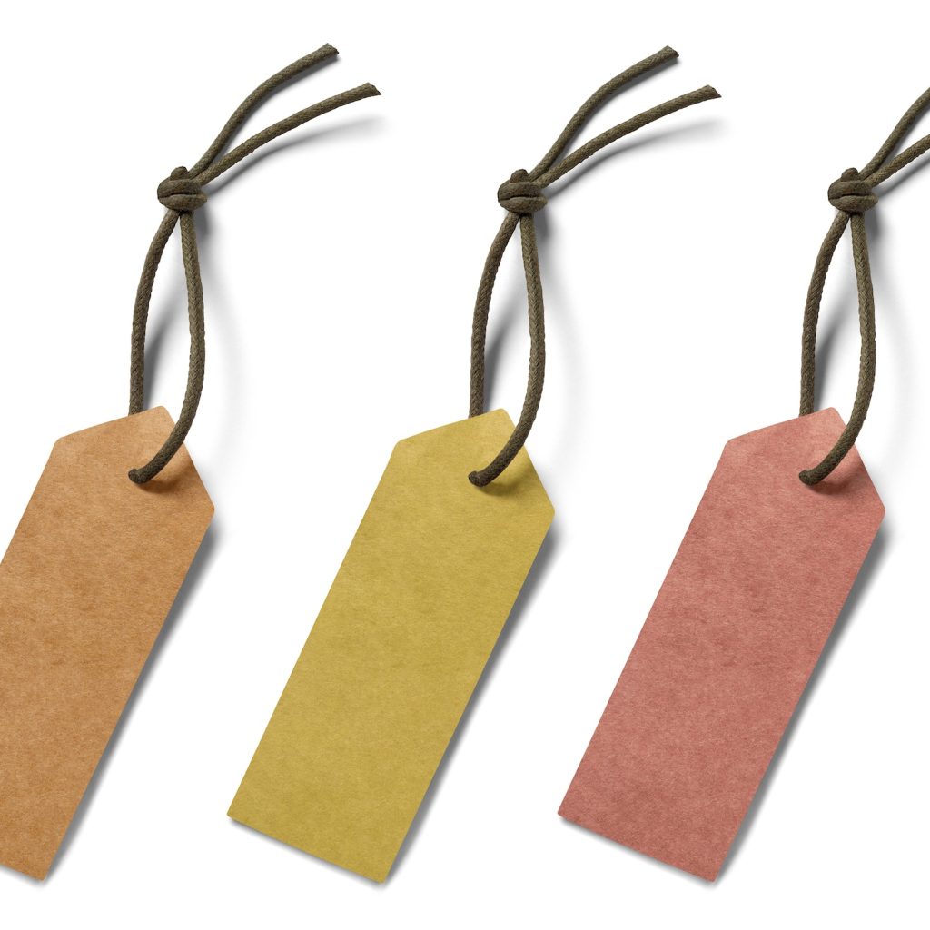 price label note sign tag